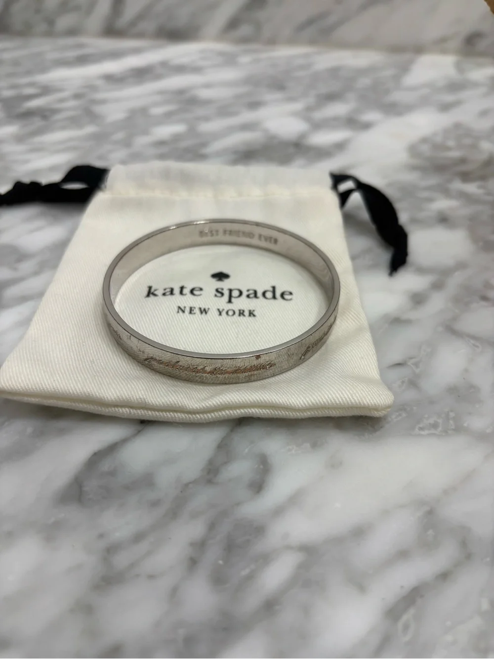 kate spade silver-tone bangle bracelet - Picture 2 of 5